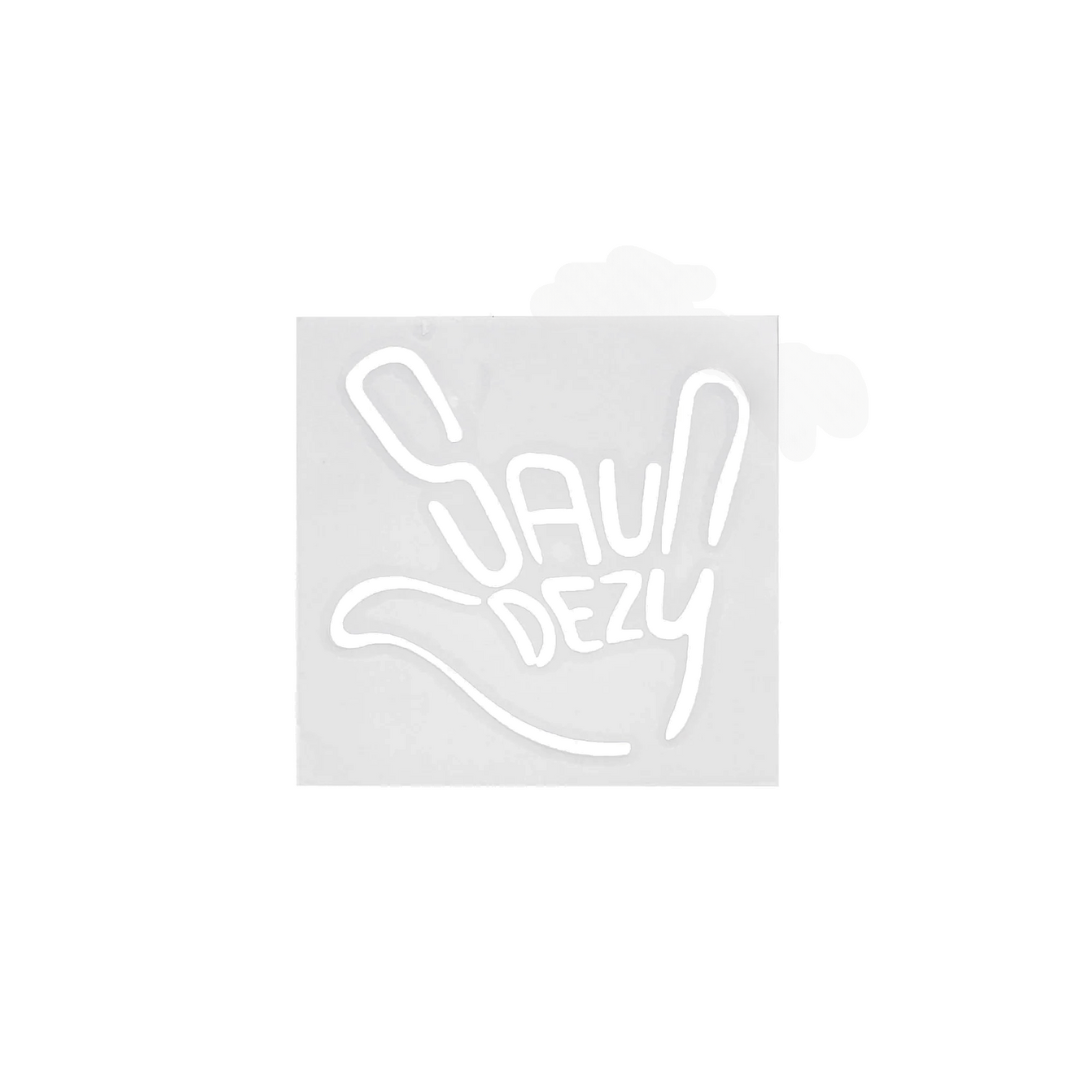 Saundezy Hand Sticker - White/Clear Adhesive Decals for Nails, Skin & DIY Crafts - Perfect for Parties, Nail Art & Temporary Tattoos