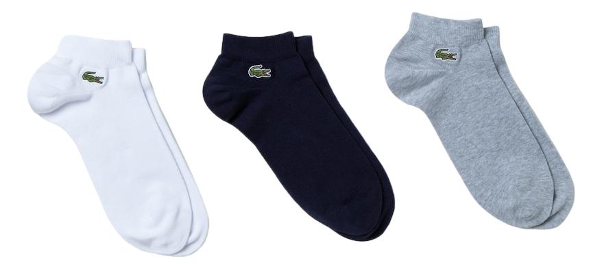 Lacoste Men's Low Cut Socks - Breathable Cotton Ankle Socks for Casual & Athletic Wear | Perfect for Running, Golf & Everyday Comfort