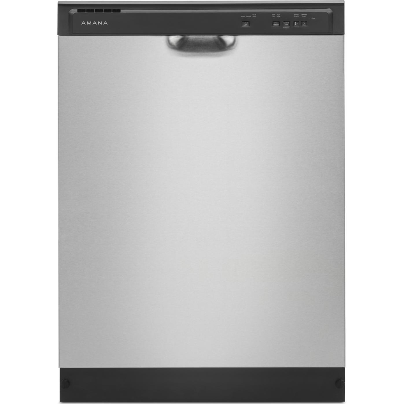 Amana 24 Inch Built-In Dishwasher ADFS2524RS - Stainless Steel, Energy Star Certified, Ultra Quiet Operation - Perfect for Small Kitchens and Apartments