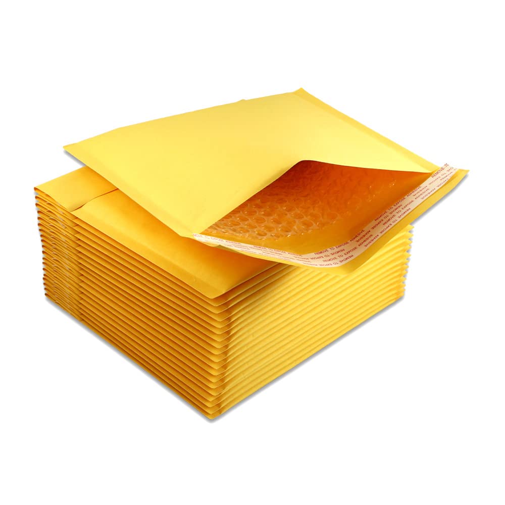 1000 Eco-Friendly Kraft Bubble Mailers 7.25