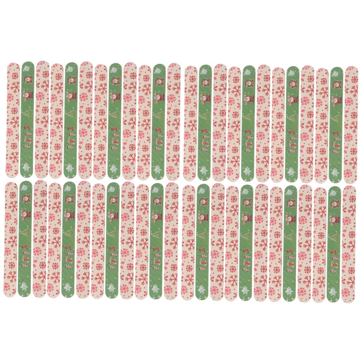 FOMIYES 48 Pcs Christmas Nail Files Set - Glass Nail File, Emery Boards, Nail Buffers & Shiner for Manicure Pedicure - Bulk Nail Care Accessories for Holiday Gifts & DIY Nail Art