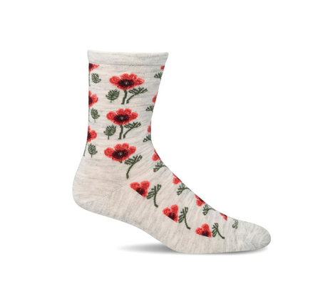 Sockwell Women's Poppy Essential Comfort Crew Socks - Soft & Supportive Hiking & Everyday Wear Socks for Women