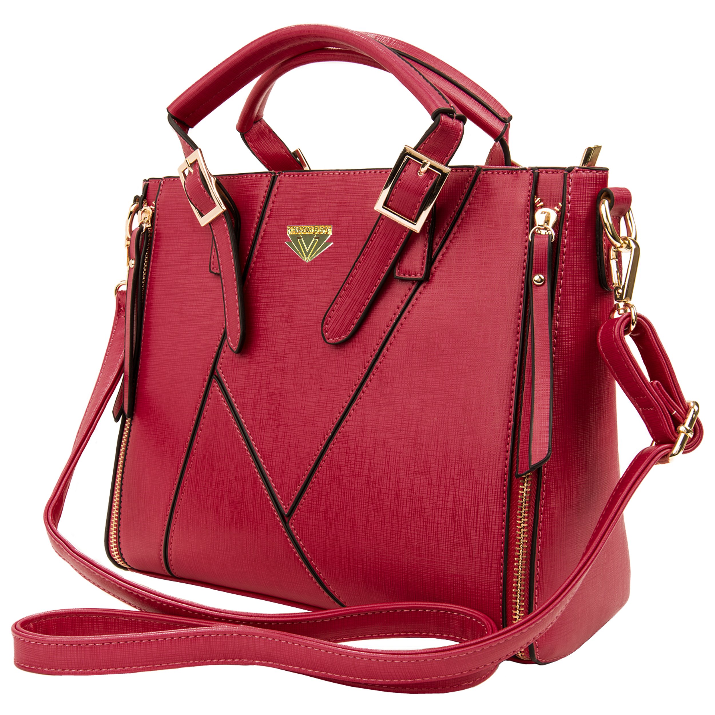 Vangoddy Pallia Carryall Shoulder Bag for Women - Stylish Large Tote Handbag with Zipper Closure - Perfect for Work, Travel & Everyday Use