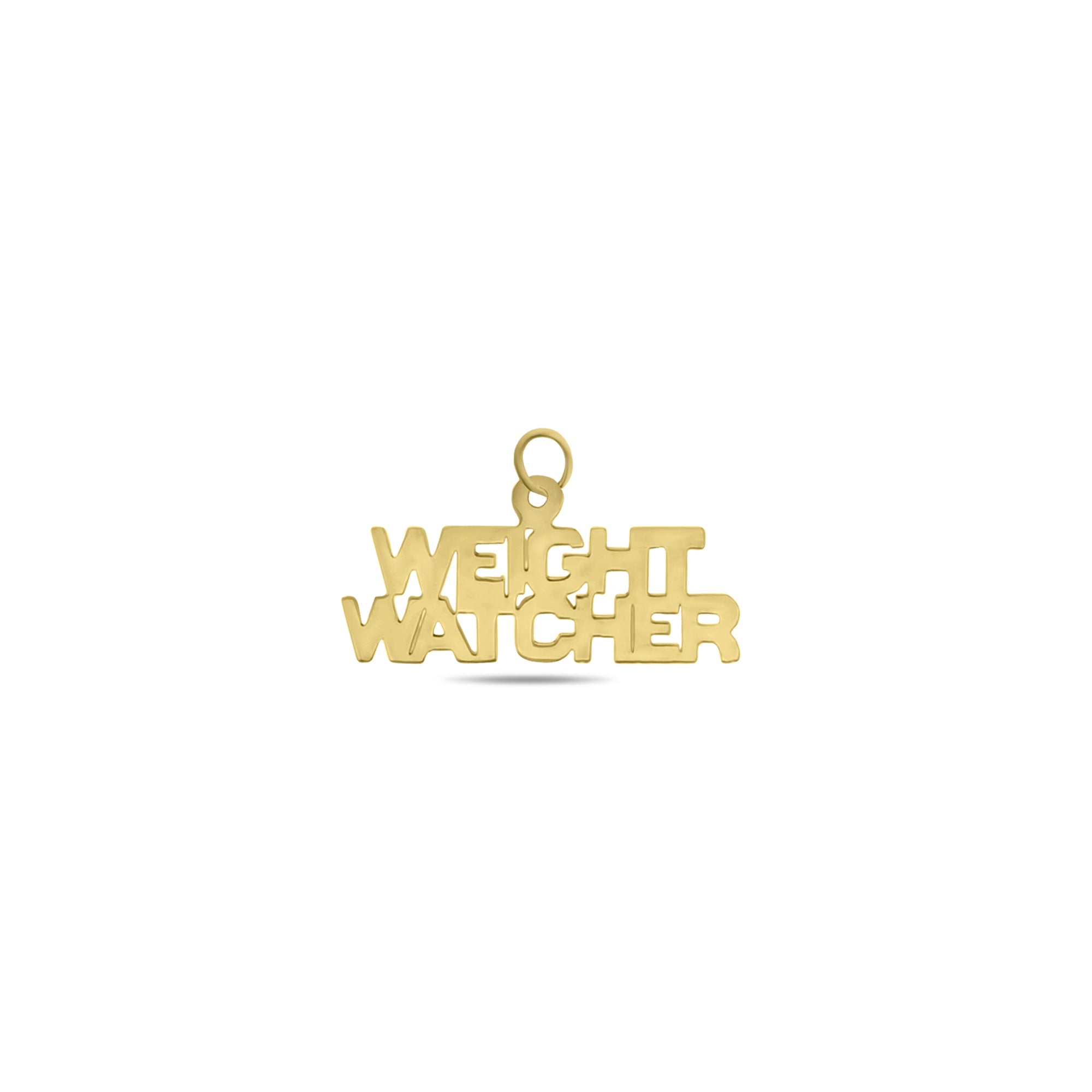 14K Gold Weight Watcher Charm - Elegant & Dainty Jewelry for Women | Perfect for Weight Loss Motivation, Gifts & Everyday Wear