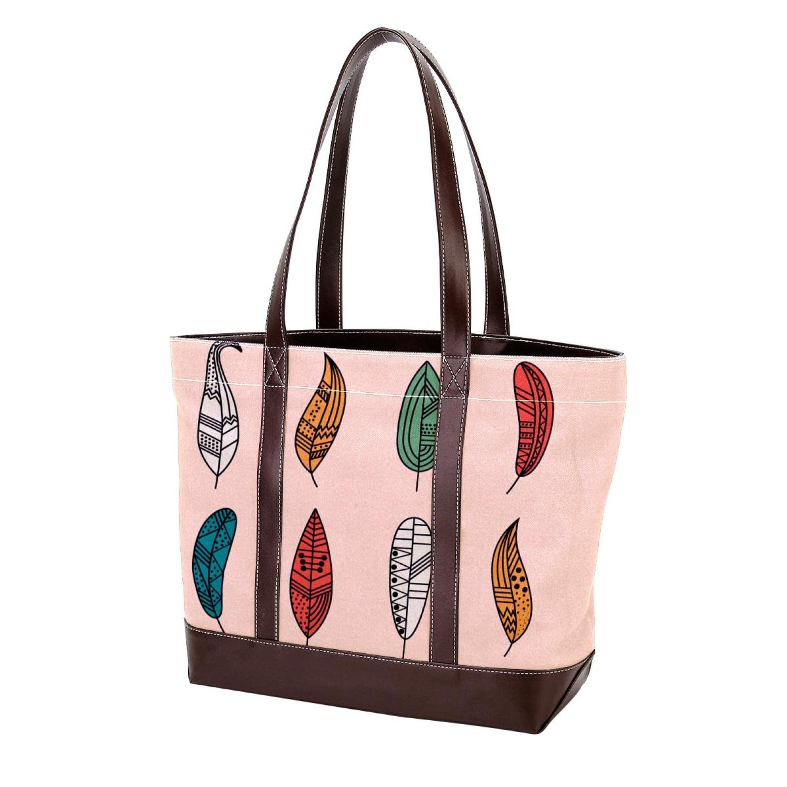 Stylish Large Leather & Canvas Tote Bags for Women - Science Lab Inspired Shoulder Satchel & Hobo Purse - Perfect for Work, School & Travel