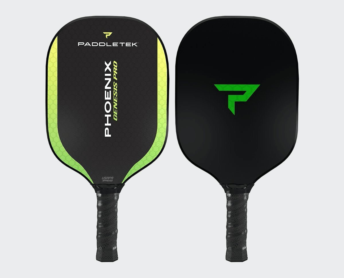 Paddletek Genesis Pro Pickleball Paddle - Carbon Fiber Face with Polymer Core - Lightweight & Durable for Competitive Play - Perfect for Tournaments, Backyard Games & Gifting