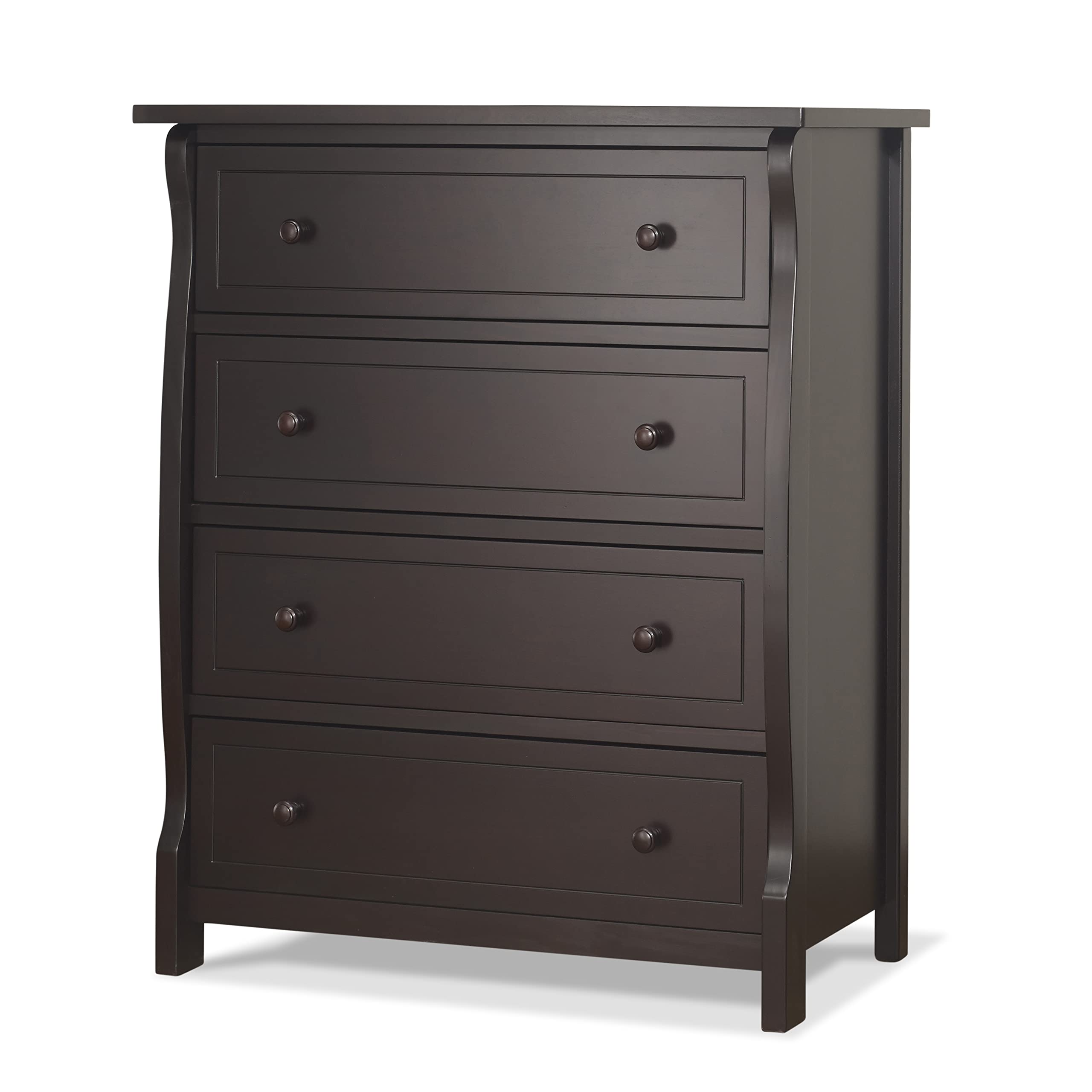 Sorelle Princeton Baby Dresser - Espresso Nursery Dresser with Drawers for Kids Bedroom, Infant Room Storage & Organization | Perfect for Baby Clothes, Diapers, and Nursery Essentials