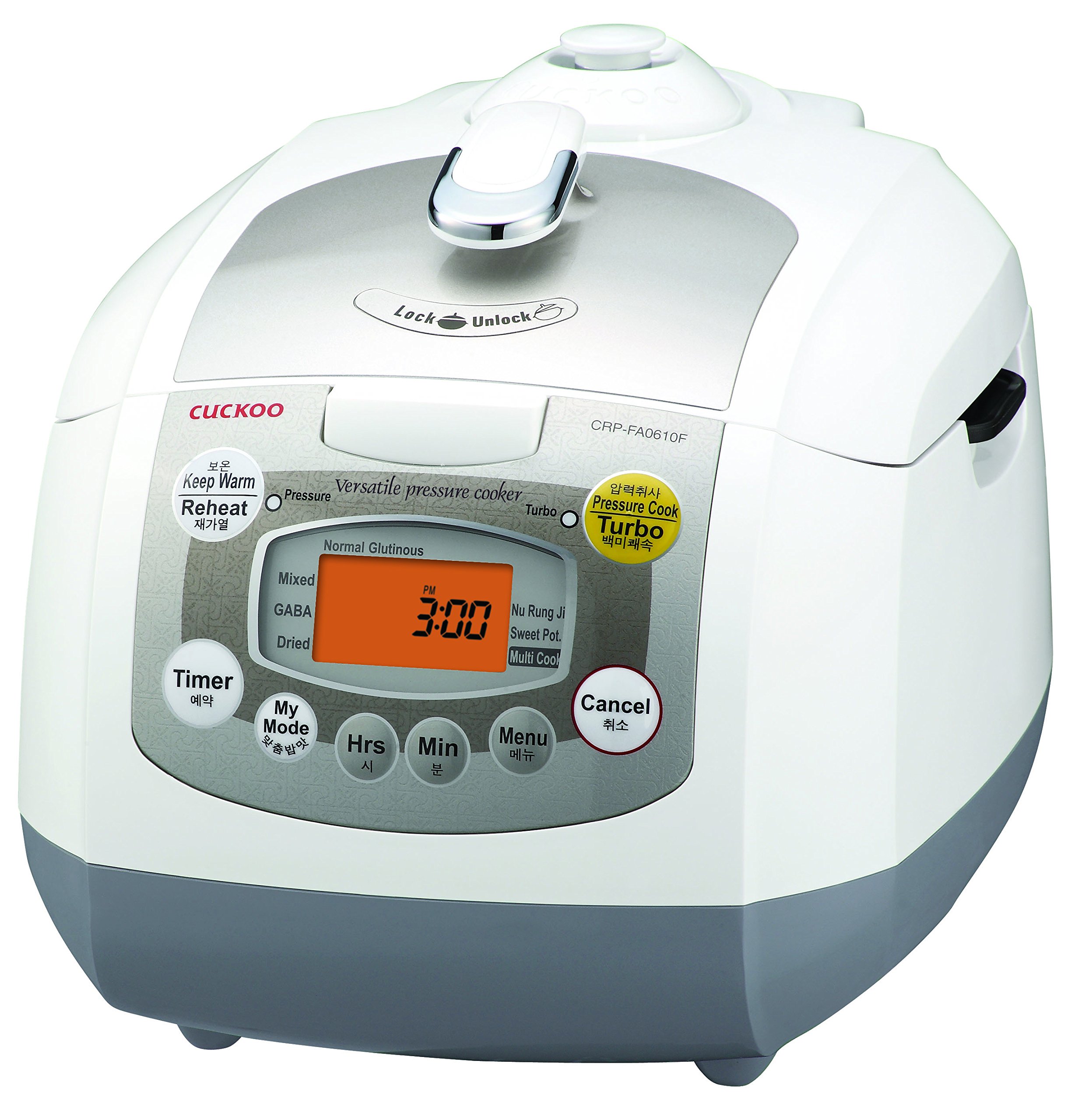 Cuckoo CRP-FA0610F 6-Cup Premium Rice Cooker with Fuzzy Logic - White/Silver | Perfect for Home, Dorm & Office Use | Healthy Cooking & Meal Prep