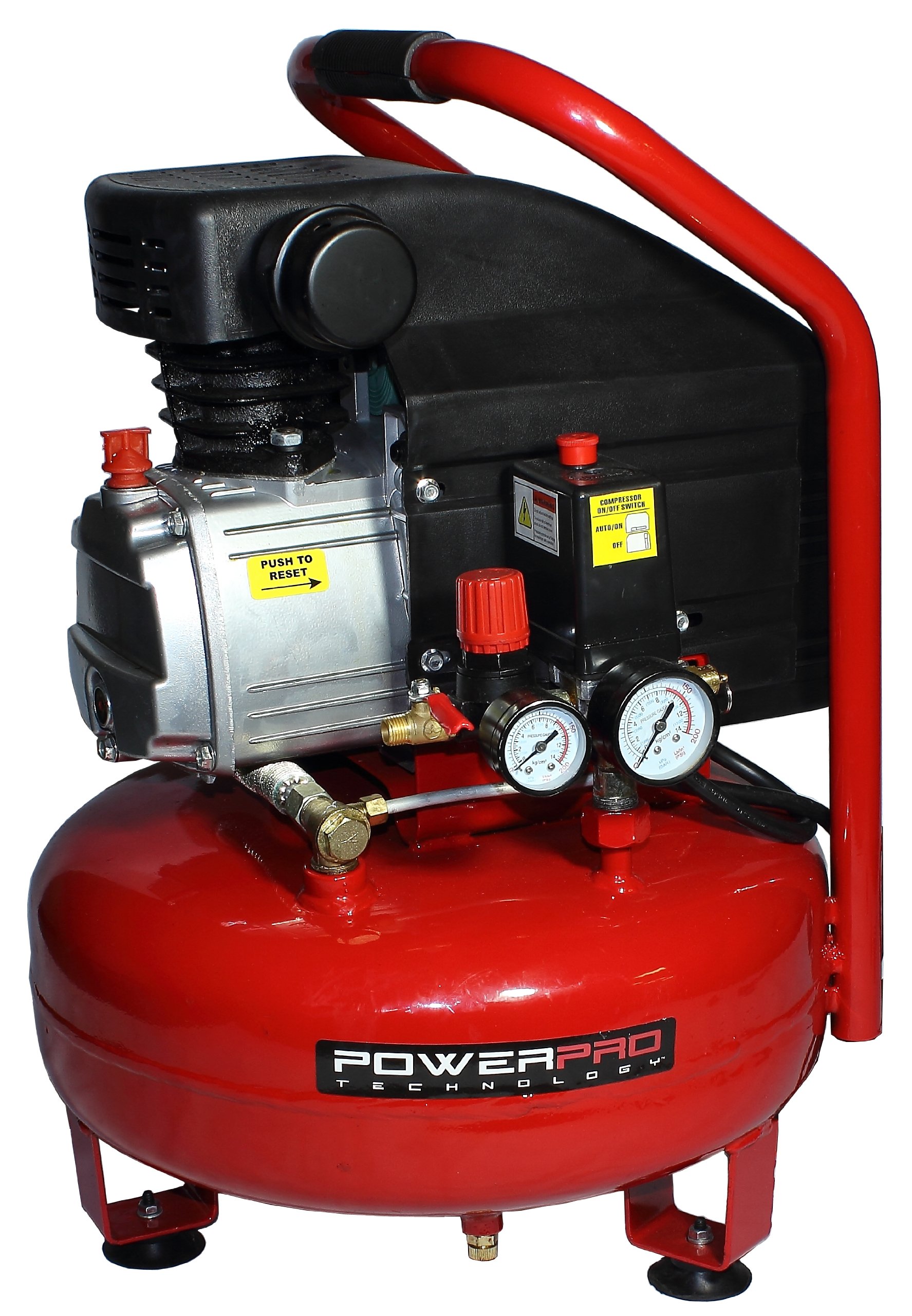 PowerPro 22050 5-Gallon Pancake Oil-Lubricated Air Compressor - Portable & Quiet for Home DIY, Nail Guns, Inflating Tires & Air Tools