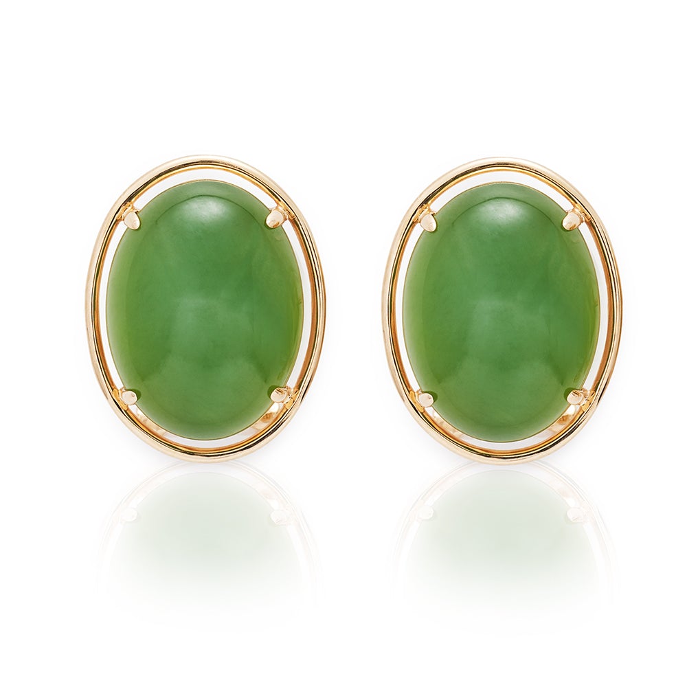 Green Nephrite Jade Peninsula Earrings – Handcrafted Dangle Earrings for Women, Perfect for Weddings, Parties & Everyday Wear