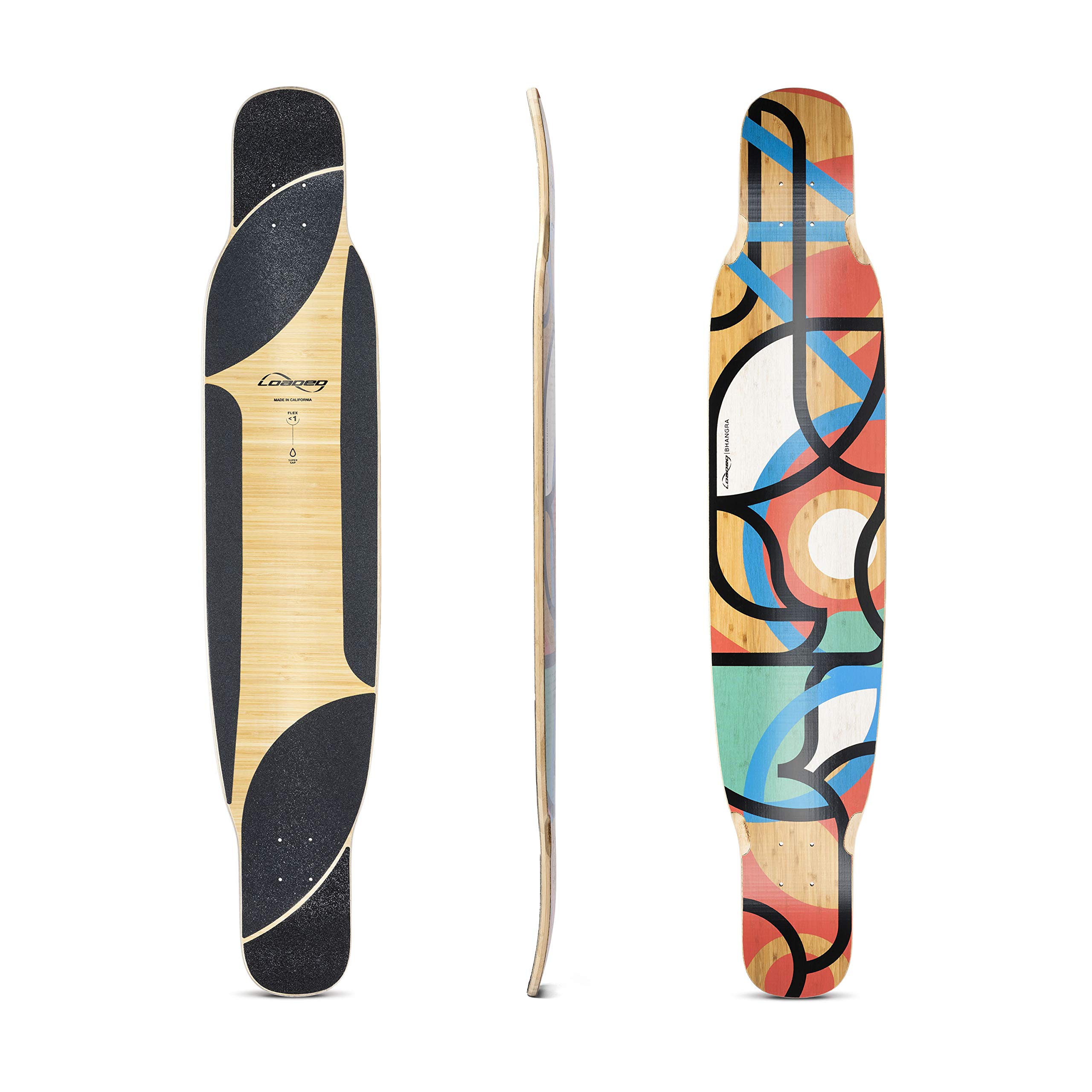 Loaded Bhangra Bamboo Longboard Skateboard Deck - Perfect for Cruising, Commuting & Downhill Riding - Eco-Friendly & Durable Deck for Smooth Rides