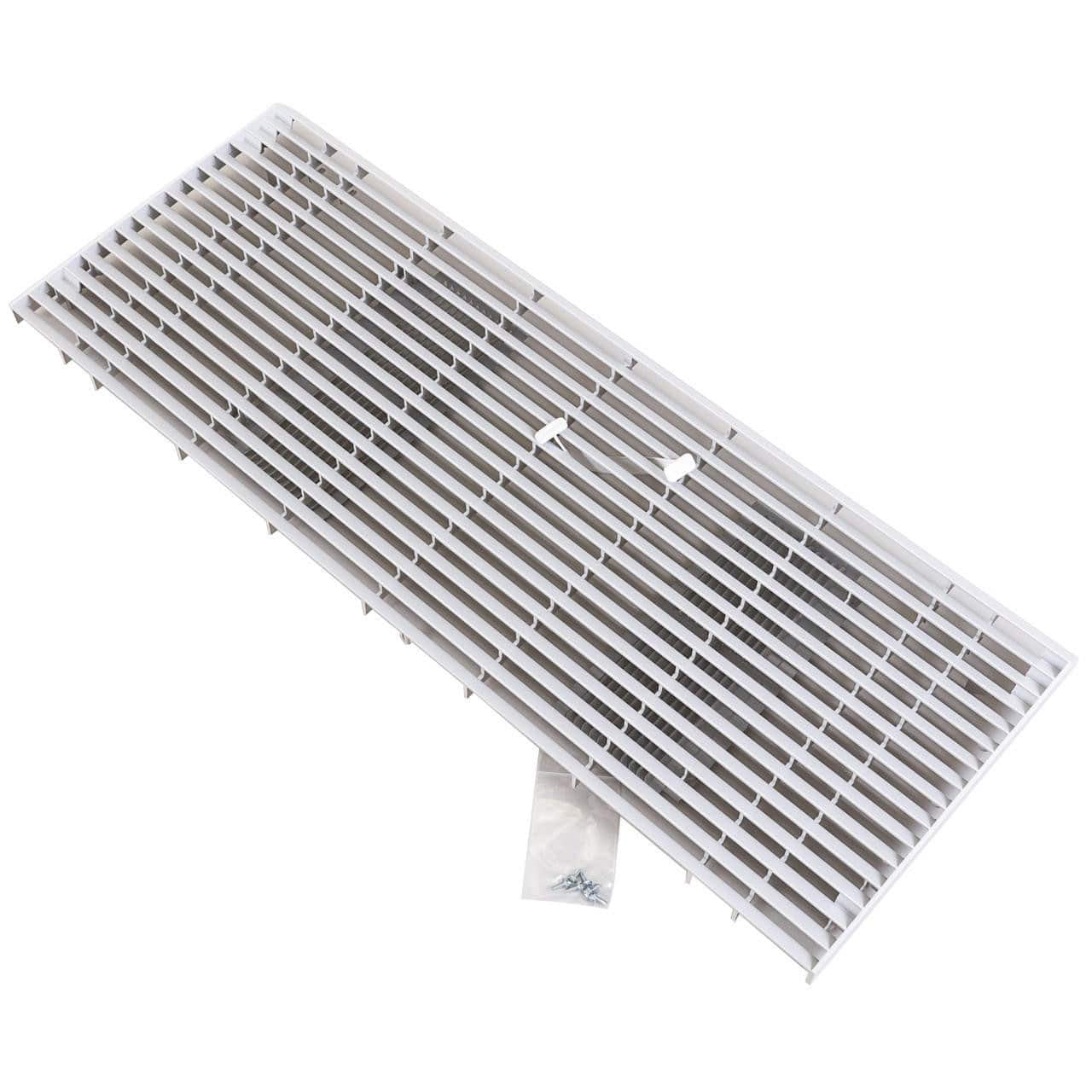 Amana PGK01QW White Architectural Polymer Grille - Quiet Air Vent Cover for Home & Office HVAC Systems | Durable & Noise-Reducing Design for Bedrooms, Living Rooms & Commercial Spaces