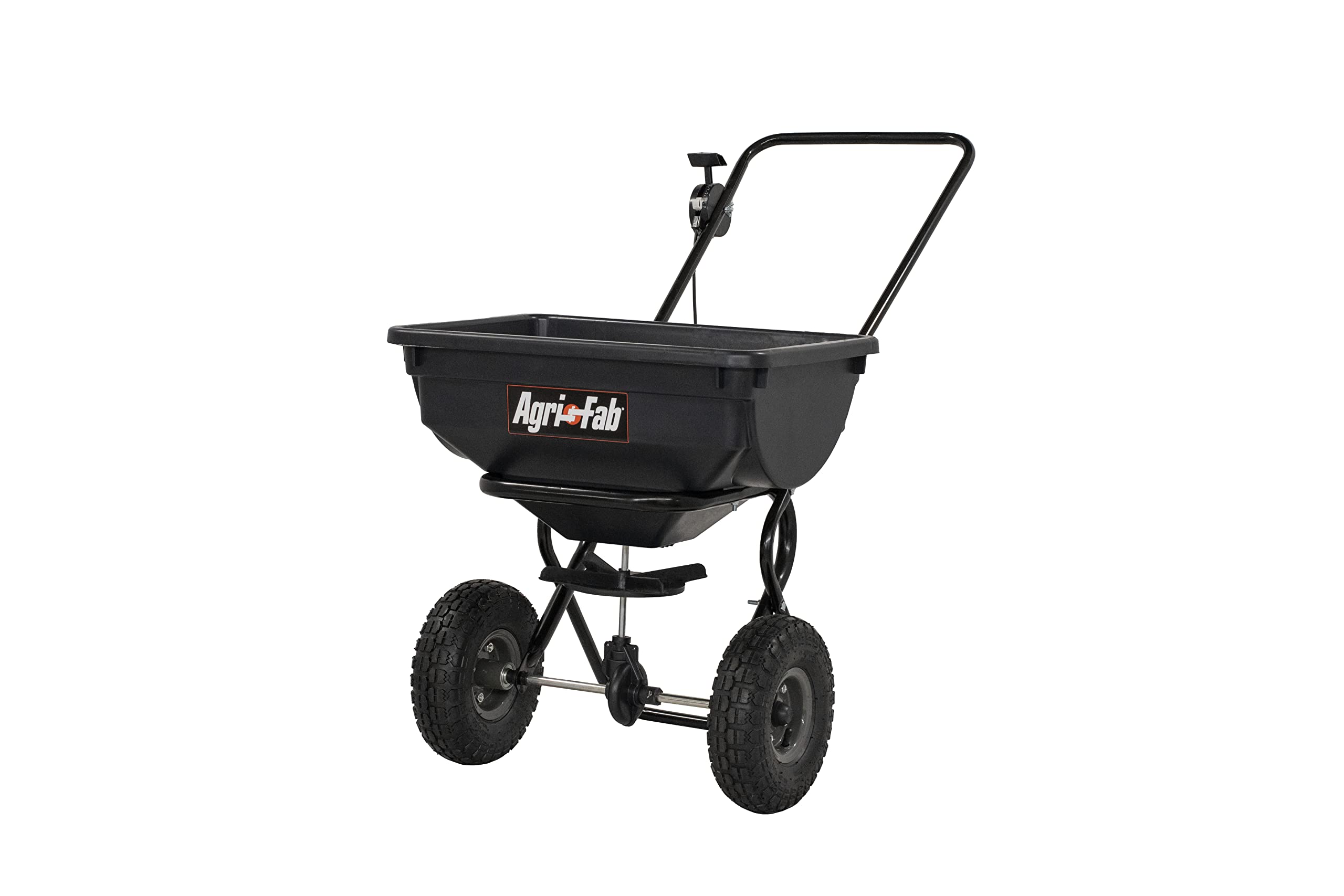 Agri-Fab 85-Pound Push Broadcast Spreader 45-0388 - Heavy Duty Lawn Fertilizer Spreader for Even Distribution - Perfect for Grass Seed, Fertilizer & Ice Melt
