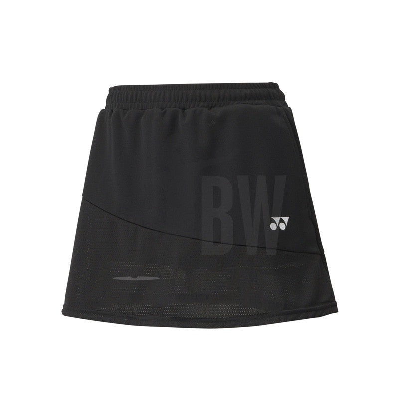 Yonex 26020 Women's Tennis Skort - Black Tournament Skirt with Built-in Shorts for Comfort & Performance | Perfect for Tennis, Golf & Active Sports
