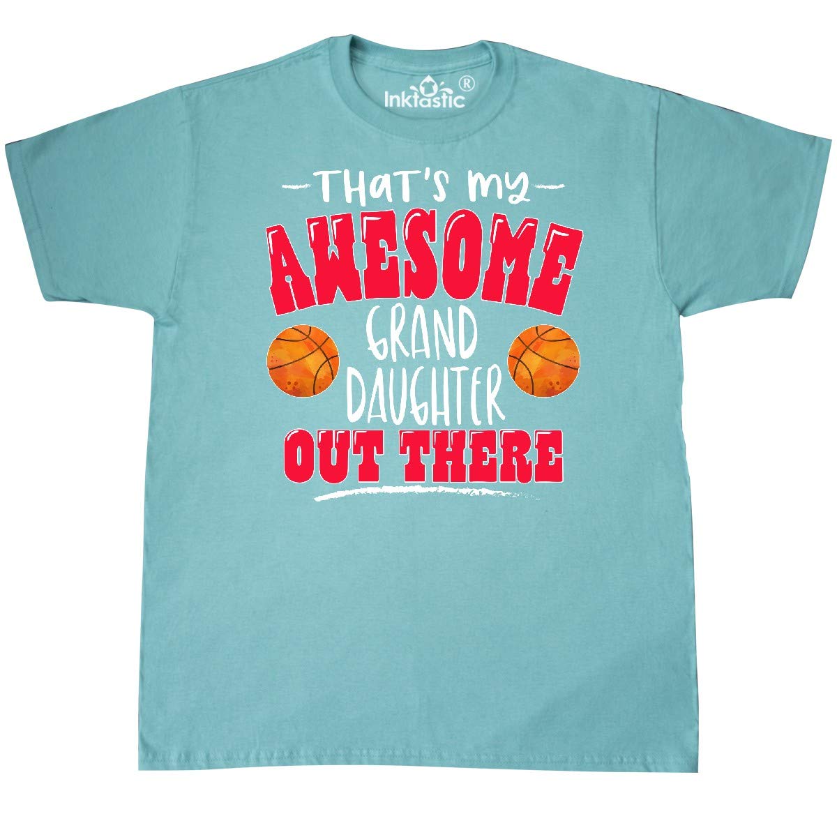 Inktastic 'That's My Awesome Granddaughter' Basketball Lover T-Shirt - Perfect Gift for Sports Fans & Grandparents