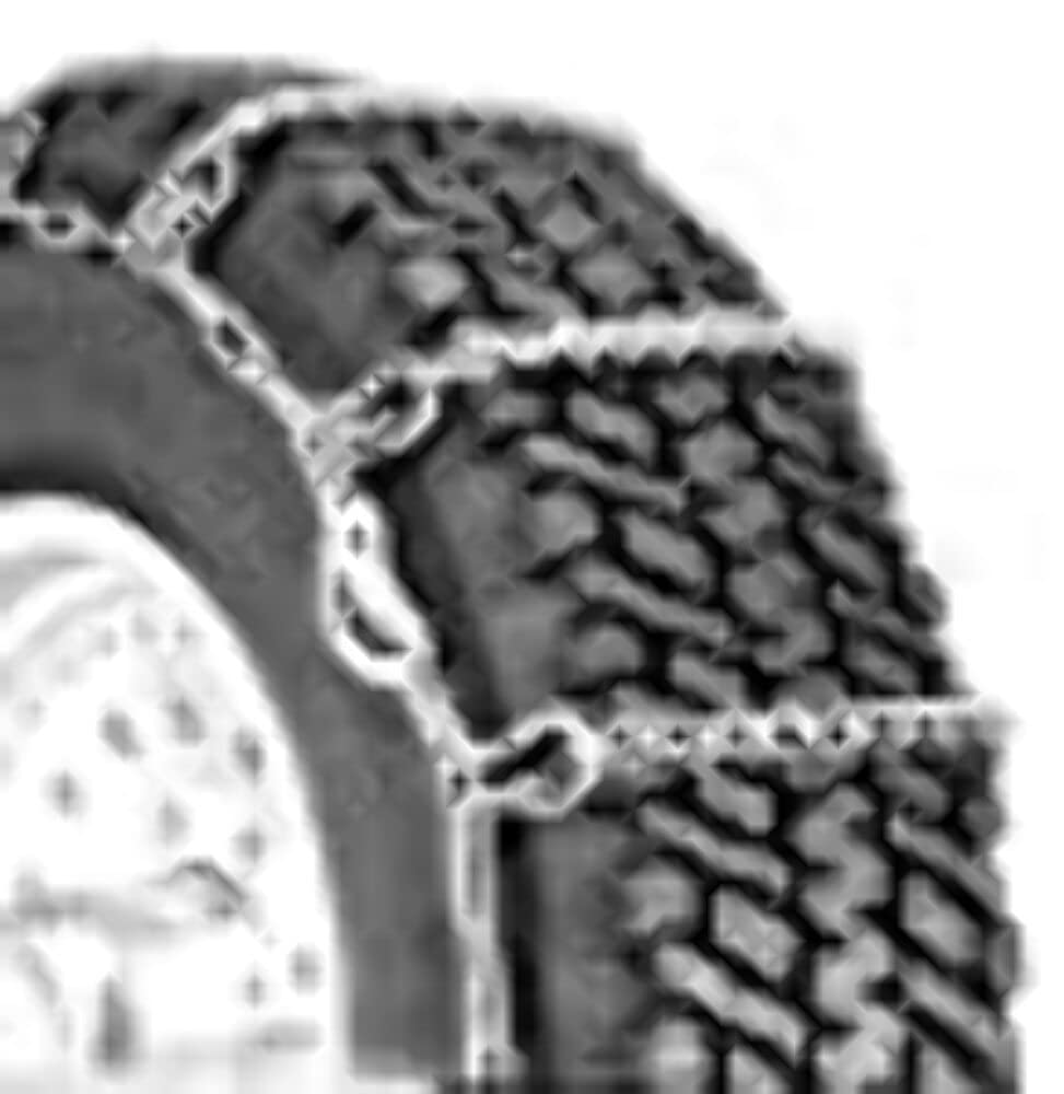 QG2251 Quik Grip Truck Tire Traction Chains - Set of 2 for Snow & Ice - Heavy Duty LSH Security Chains for Winter Driving Safety