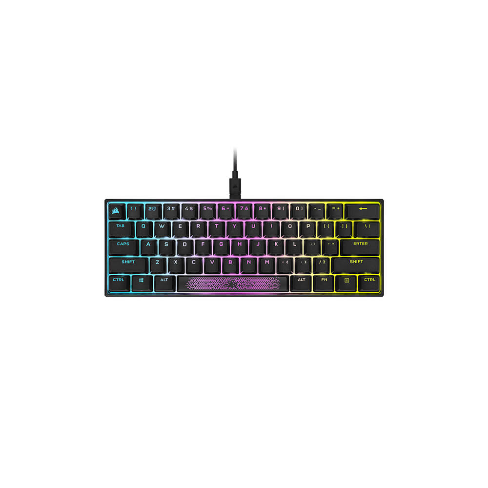 Corsair K65 Mini 60% RGB Mechanical Gaming Keyboard - Cherry MX Red Switches for Fast Typing & Gaming | Compact Design for PC, Mac, Laptop & Esports Setup