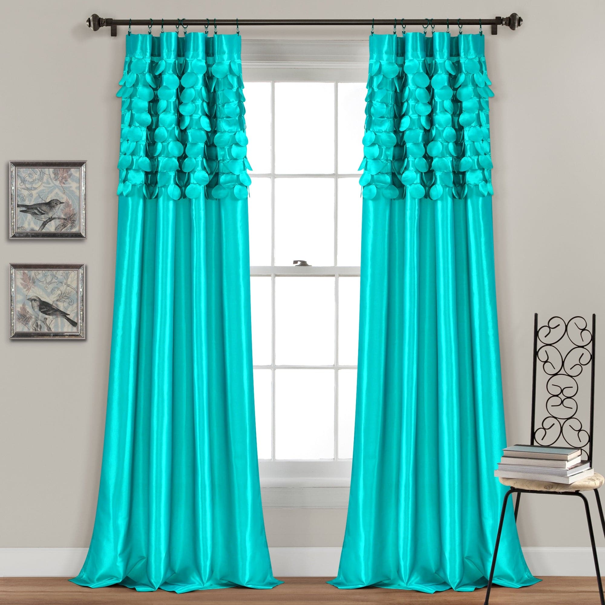 Circle Dream Window Curtain Set - Blackout Curtains for Bedroom & Living Room - Modern Home Decor with Geometric Circle Design - Perfect for Privacy, Light Blocking and Stylish Interior Design