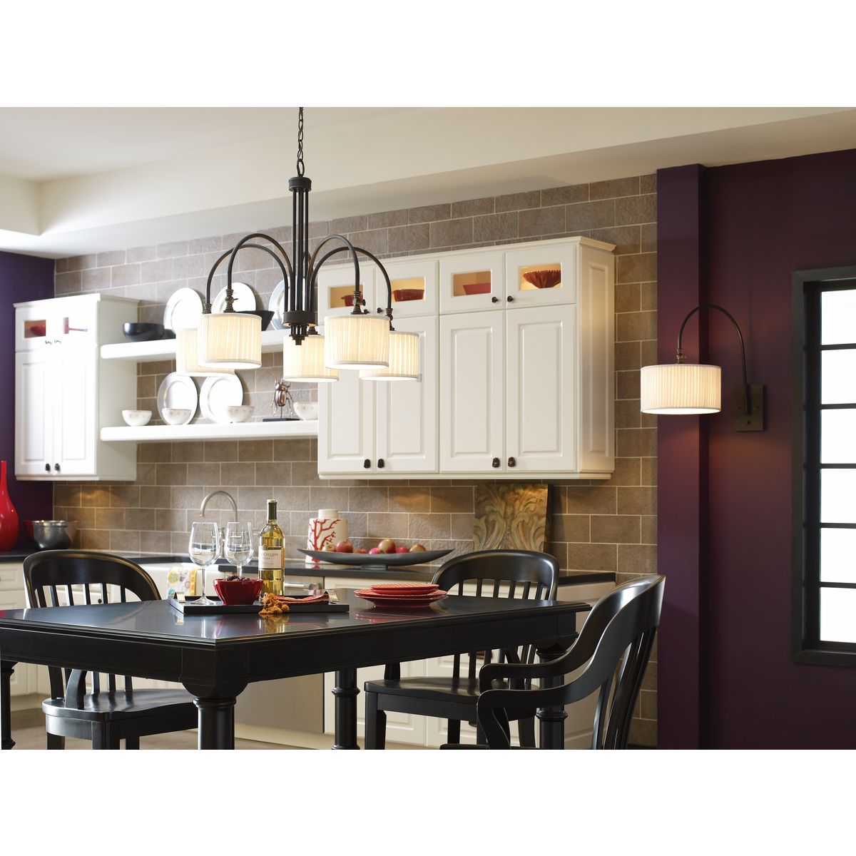 Clayton Collection Five Light Chandelier - Elegant Crystal Ceiling Light Fixture for Dining Room, Living Room & Bedroom | Modern Home Decor Lighting