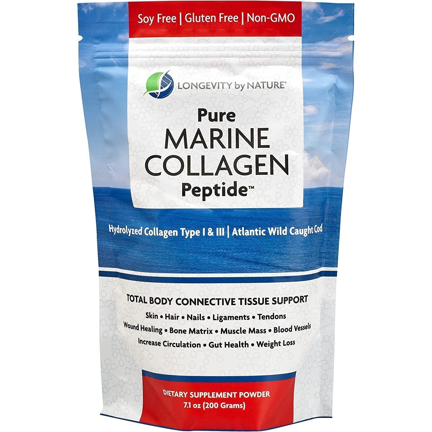 Pure Marine Collagen Peptides Powder for Skin & Joint Support | Anti-Aging Supplement | Supports Hair, Nails & Bone Health | Perfect for Smoothies, Coffee & Daily Wellness Routine