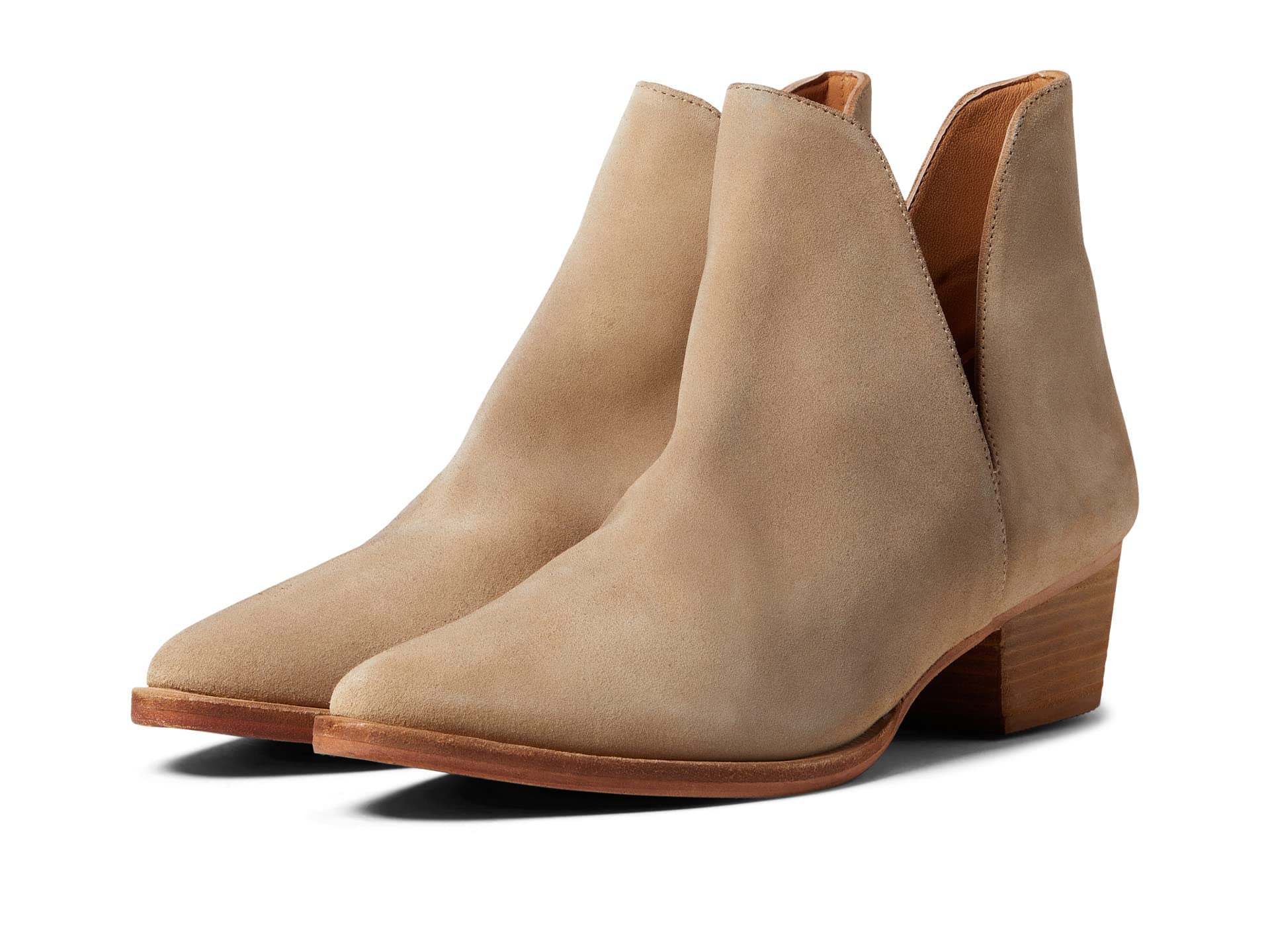 Free People Charm Double V Ankle Boots - Women's Vintage Style Suede Booties for Fall & Winter | Perfect for Casual Outfits, Date Nights & Office Wear