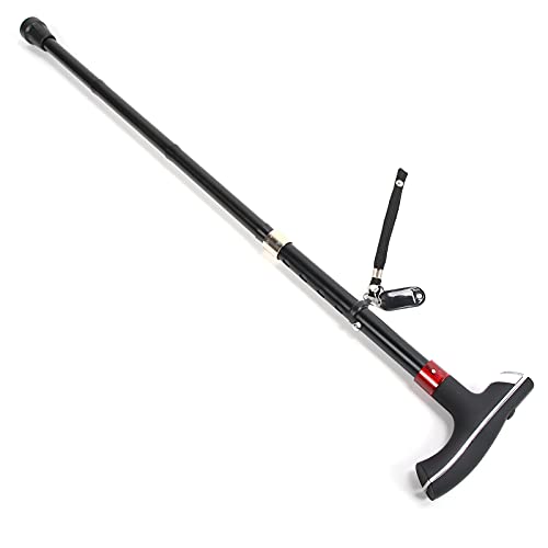 Foldable ABS & Stainless Steel Blind Walking Cane with LED Light - Adjustable Mobility Aid for Visually Impaired Adults, Seniors, Men & Women | Indoor & Outdoor Use for Safe Navigation