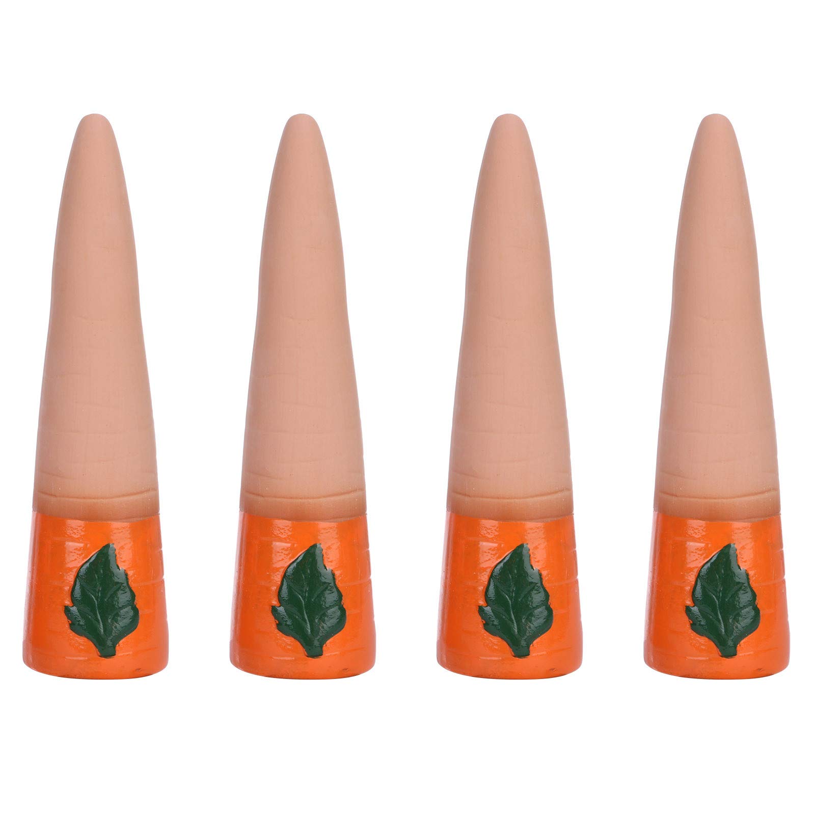 **Yiser 4-Pack Terracotta Plant Watering Stakes for Carrots - Automatic Self-Watering Spikes for Indoor & Outdoor Flower Pots (Large, Clear, Yellow) - Perfect for Garden, Balcony, and Home Decor**