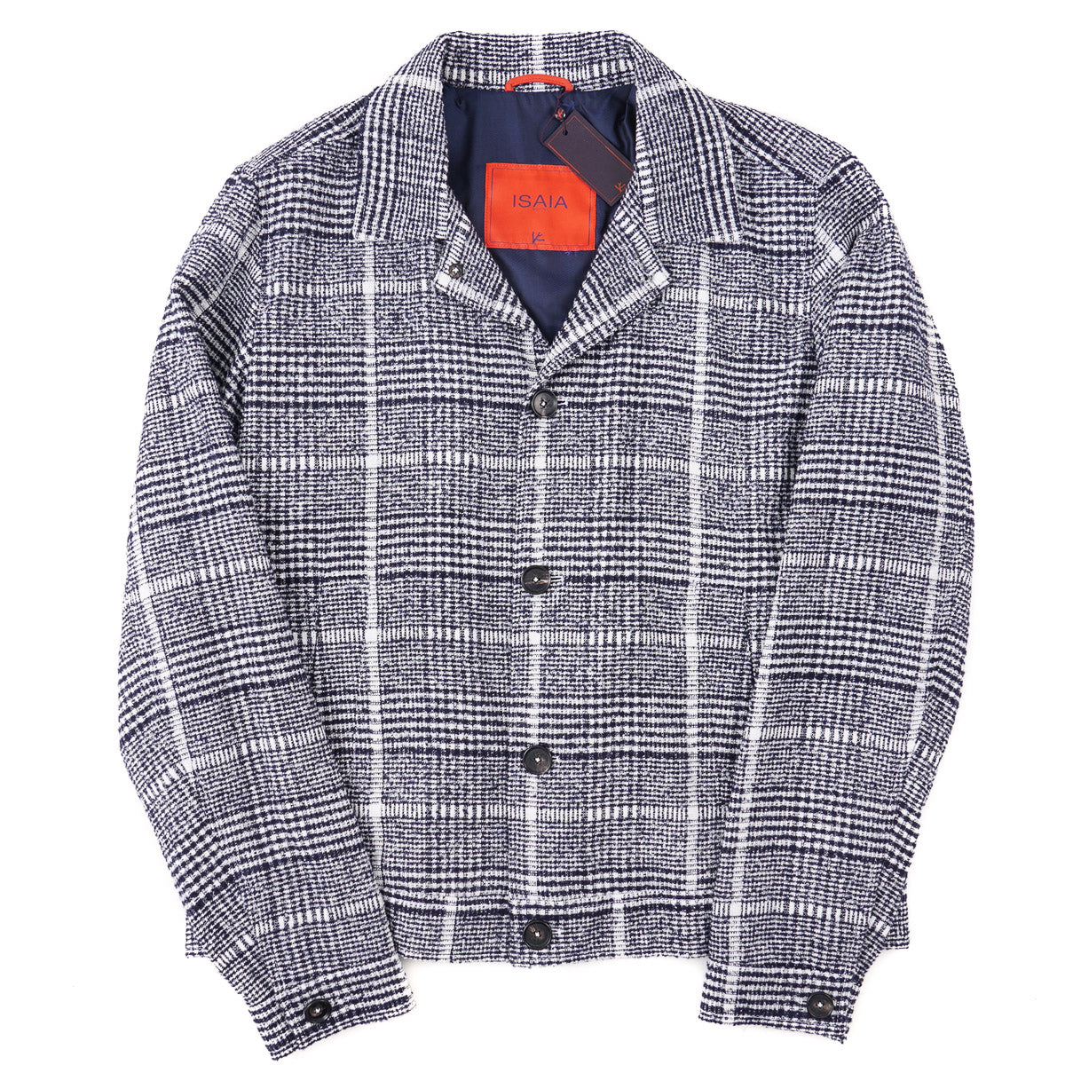 Isaia Boucle Cashmere Portofino Jacket - Luxury Italian Cashmere Coat for Men | Perfect for Business Meetings & Winter Fashion