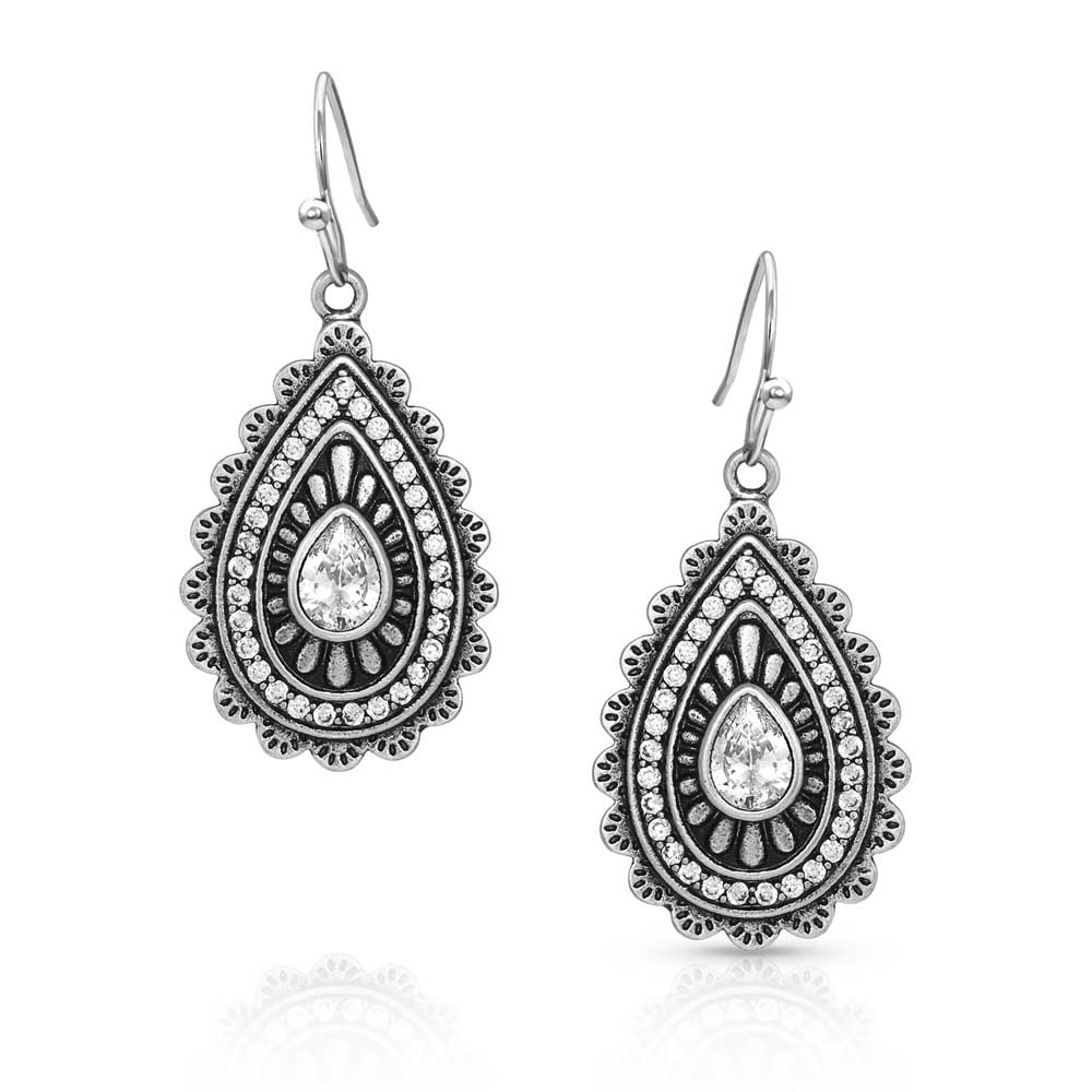Purely & Primal Teardrop Silver Earrings for Women - Sterling Silver Dangle Earrings - Elegant Minimalist Jewelry for Everyday Wear, Date Night & Special Occasions