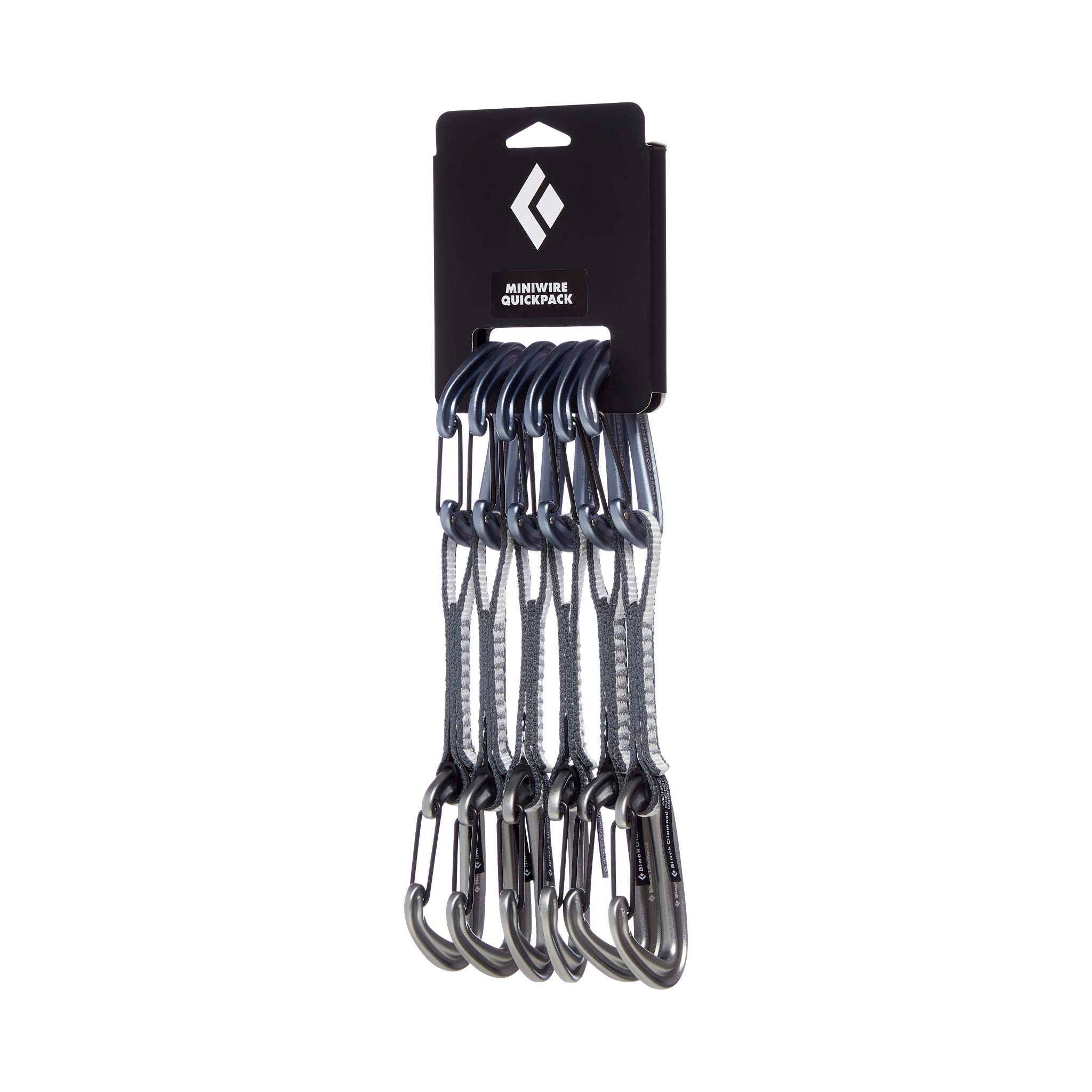 Black Diamond Miniwire Quickpack 12Cm Carabiner - Lightweight Climbing Gear for Rock Climbing, Hiking & Outdoor Adventures (One Size)