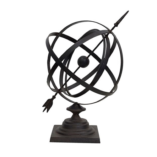Heavy Duty Large Iron Sphere - Decorative Metal Ball for Home & Garden Decor, Industrial Art, and Outdoor Landscaping