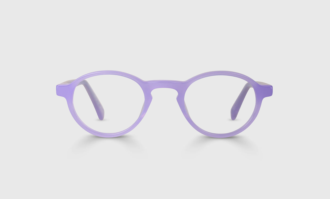 Premium Board Stiff Narrow Color 22 Eyeglass Frames in Milky Lavender - Lightweight & Durable for Work, Reading & Everyday Wear