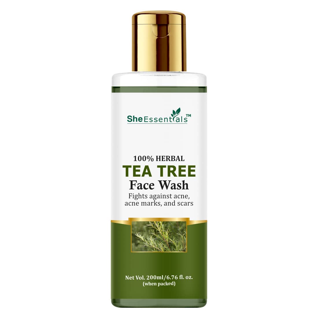 **Tea Tree Face Wash for Acne & Oily Skin - She Essentials Gentle Cleansing Foam (200ml) | Soothing, Moisturizing Facial Cleanser for Men & Women | Paraben-Free, Sulfate-Free, Oil-Free Formula | Daily Skincare Routine for Clear, Healthy Skin**    *(Use for: Morning & Night Face Wash, Post-Workout Cleansing, Travel Skincare, Sensitive Skin Care Routine)*