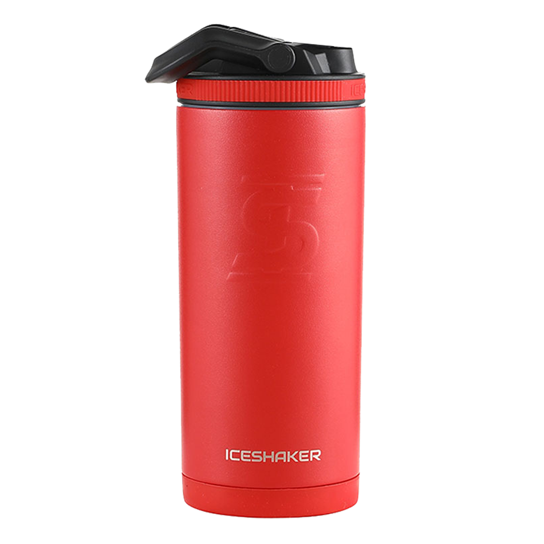 Custom 14oz Sports Water Bottle with Leak-Proof Lid - Red - Perfect for Gym, Hiking & Outdoor Activities