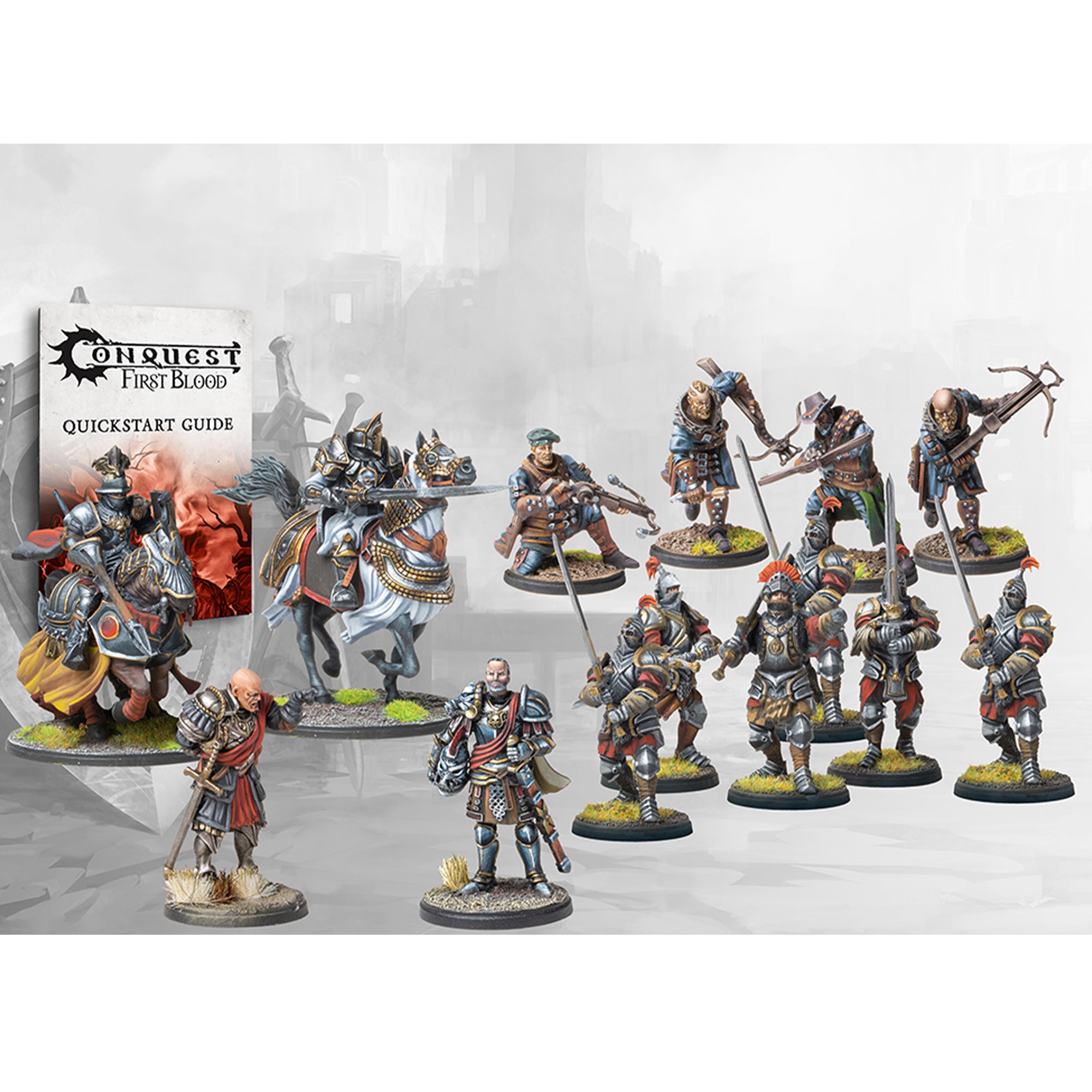 Hundred Kingdoms: First Blood Warband - Epic Miniature Wargame Set for Tabletop Battles | Perfect for Strategy Gamers & Collectors | Ideal for War Gaming Nights & Tournaments