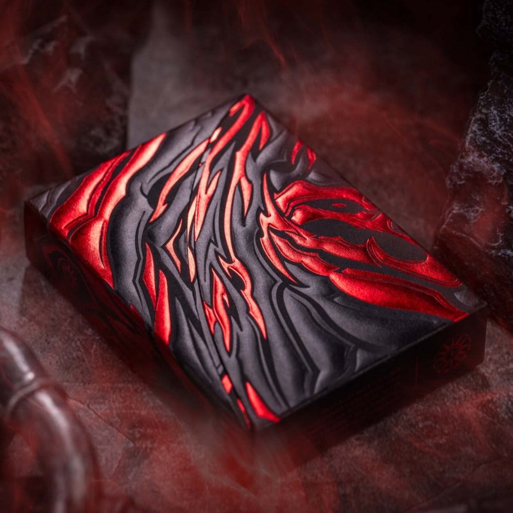 Demon V2 Vengeance Edition Premium Playing Cards - Professional Poker & Magic Trick Deck for Cardistry, Casino Games & Collectors