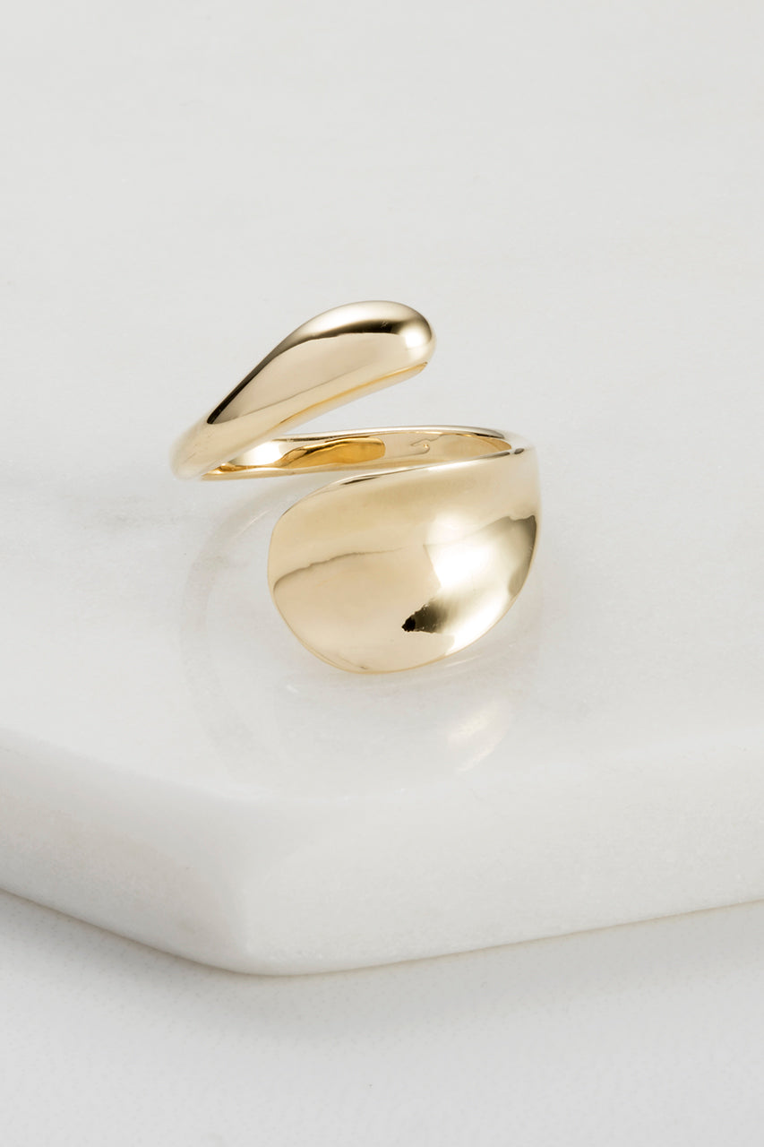 Adjustable Twin Ring Set - 14K Gold Plated Stackable Rings for Women - Perfect for Everyday Wear, Gifts & Special Occasions