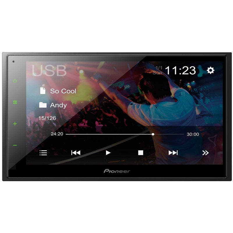 Pioneer DMH 341EX Digital Multimedia Receiver - Bluetooth, Apple CarPlay & Android Auto - No CD Player | Perfect for Car Audio Upgrades & Hands-Free Driving