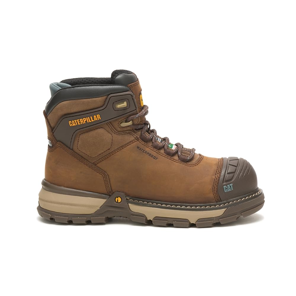CAT Women's Excavator Superlite WP TXNT CSA Safety Work Shoes - Lightweight Waterproof Steel Toe Boots for Construction, Warehouse & Industrial Work