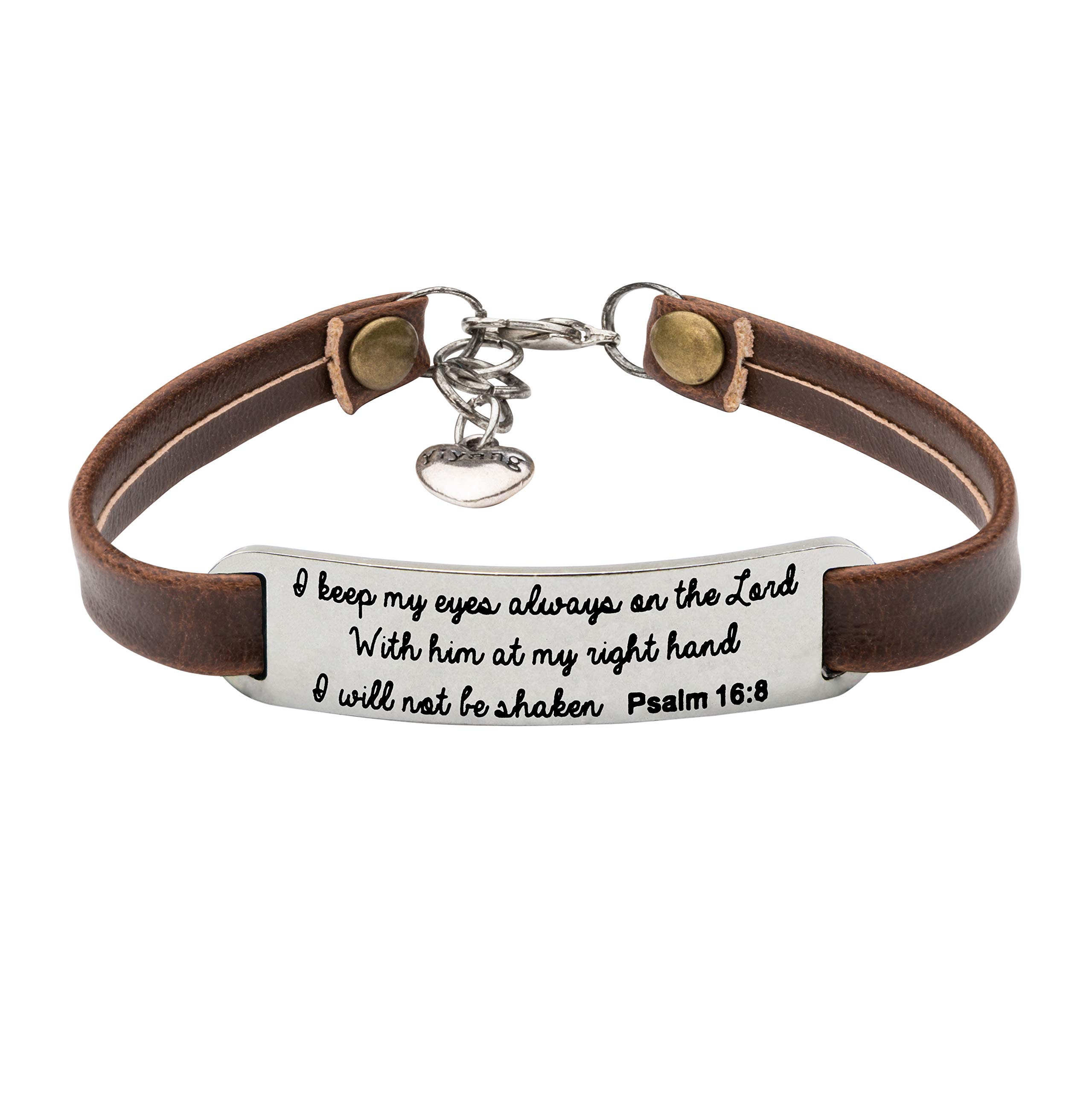 Christian Leather Bracelets for Women - Bible Verse Gifts for Mom, Daughter, Graduation