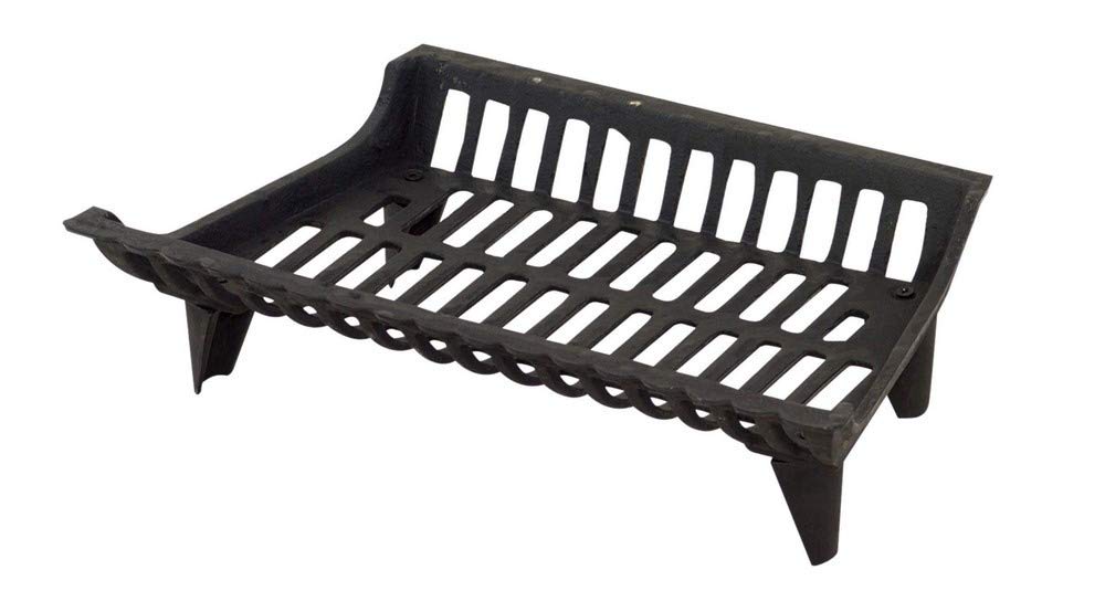 Uniflame 18 Inch Zero Cast Iron Stack Grate - Heavy Duty Campfire Cooking Grill for Outdoor BBQ, Picnics & Backyard Fire Pits