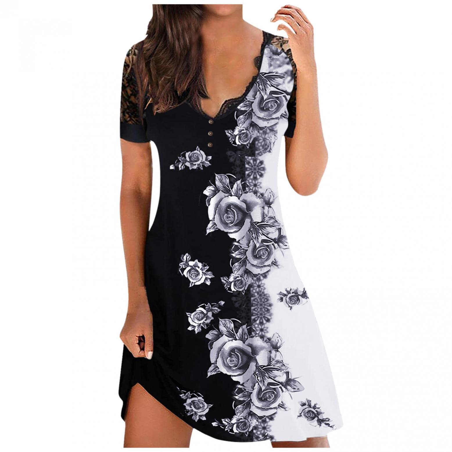 FABIURT Women's Summer Dresses - Casual Loose Boho Sleeveless Maxi Dress with Crewneck for Beach, Vacation & Outdoor Wear | Flowy Comfort Dress for Summer Travel, Picnic & Party Occasions