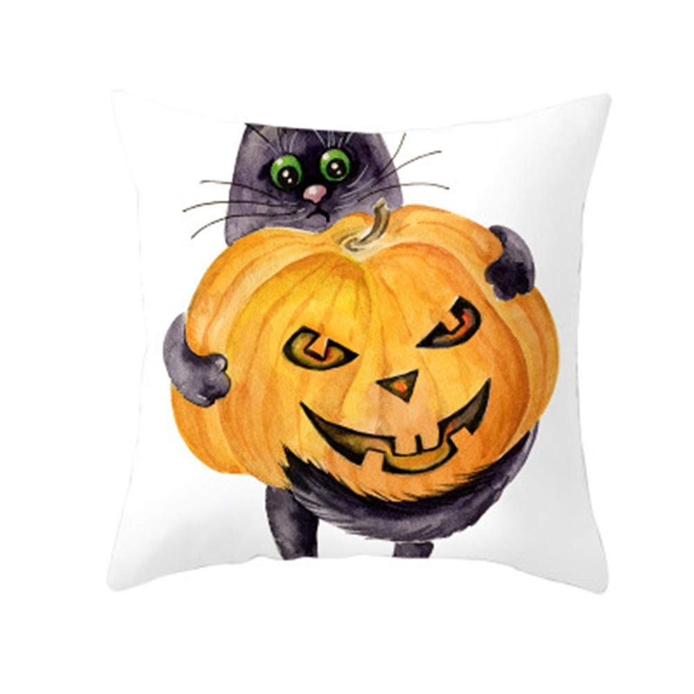 Premium Halloween Pumpkin Hugging Pillow Cover - Soft Peach Skin Outdoor Cushion Case 45x45cm for Couch, Bed, Sofa - Farmhouse Decor & Cozy Fall Home Accent - Perfect for Porch, Patio, and Seasonal Living Room Decor