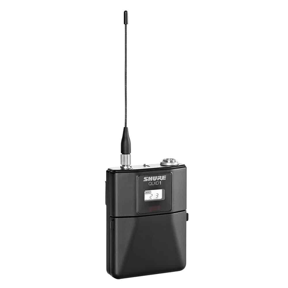Shure QLXD1 Digital Wireless Bodypack Transmitter - Professional Grade for Live Performances, Broadcast & Studio Recording - Ideal for Musicians, Presenters & Public Speakers
