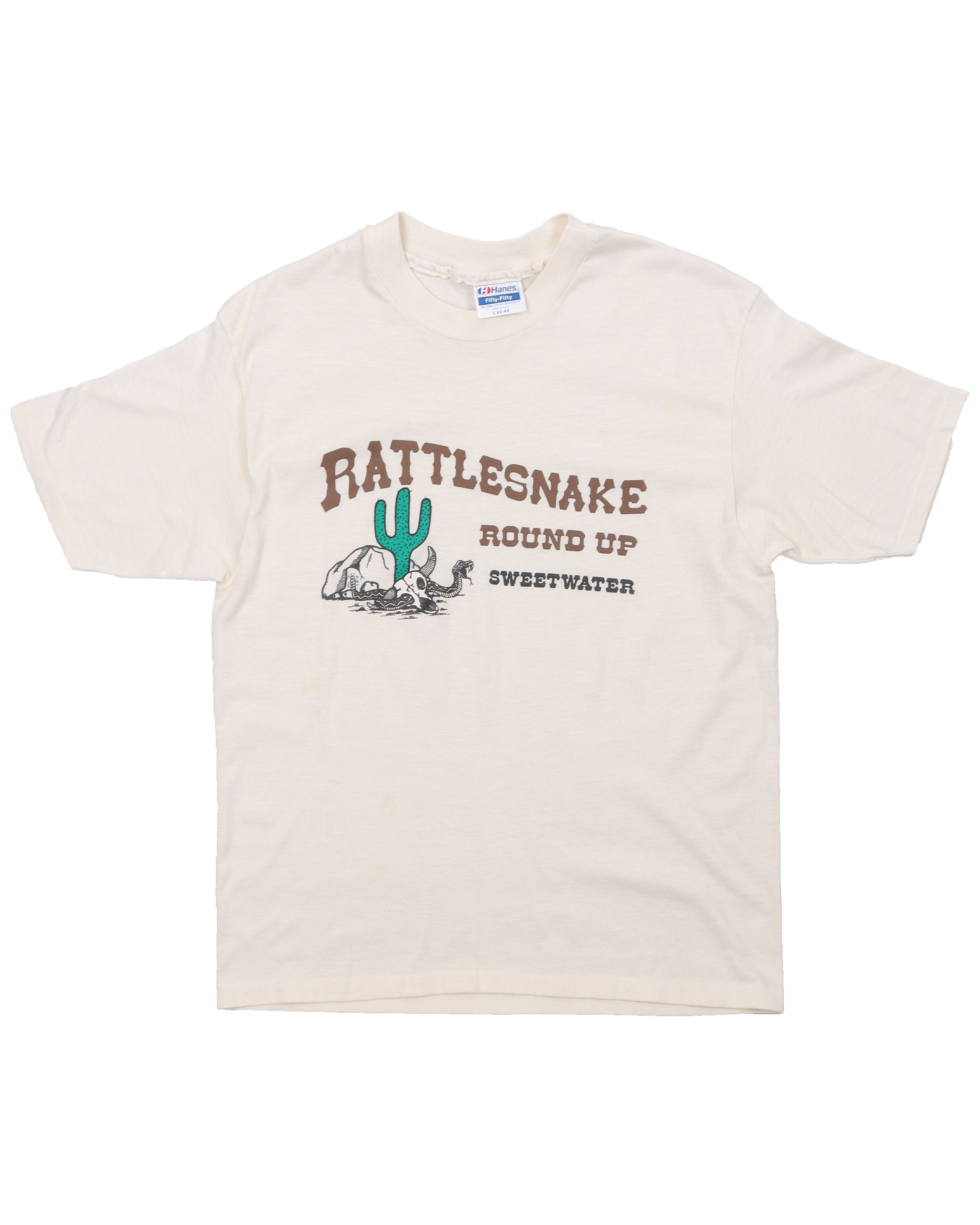 Vintage 1980s Rattlesnake Graphic T-Shirt - Retro Western Style Cotton Tee for Men & Women - Perfect for Concerts, Parties & Casual Wear
