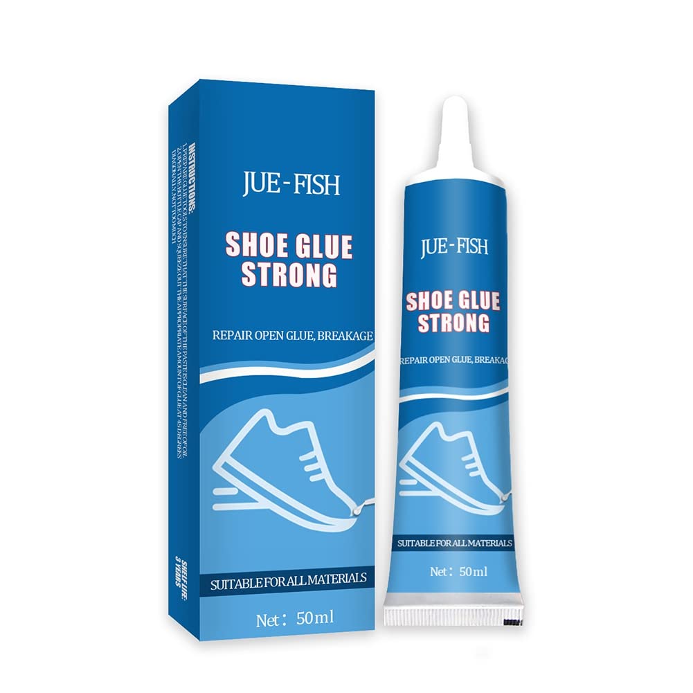 Strong Shoe Glue for Repairing Soles, Heels, Leather & Rubber Boots - 50ml Transparent Flexible Adhesive with Waterproof & High Bond Strength - Perfect for Shoe Repairs, DIY Fixes & Outdoor Gear Maintenance
