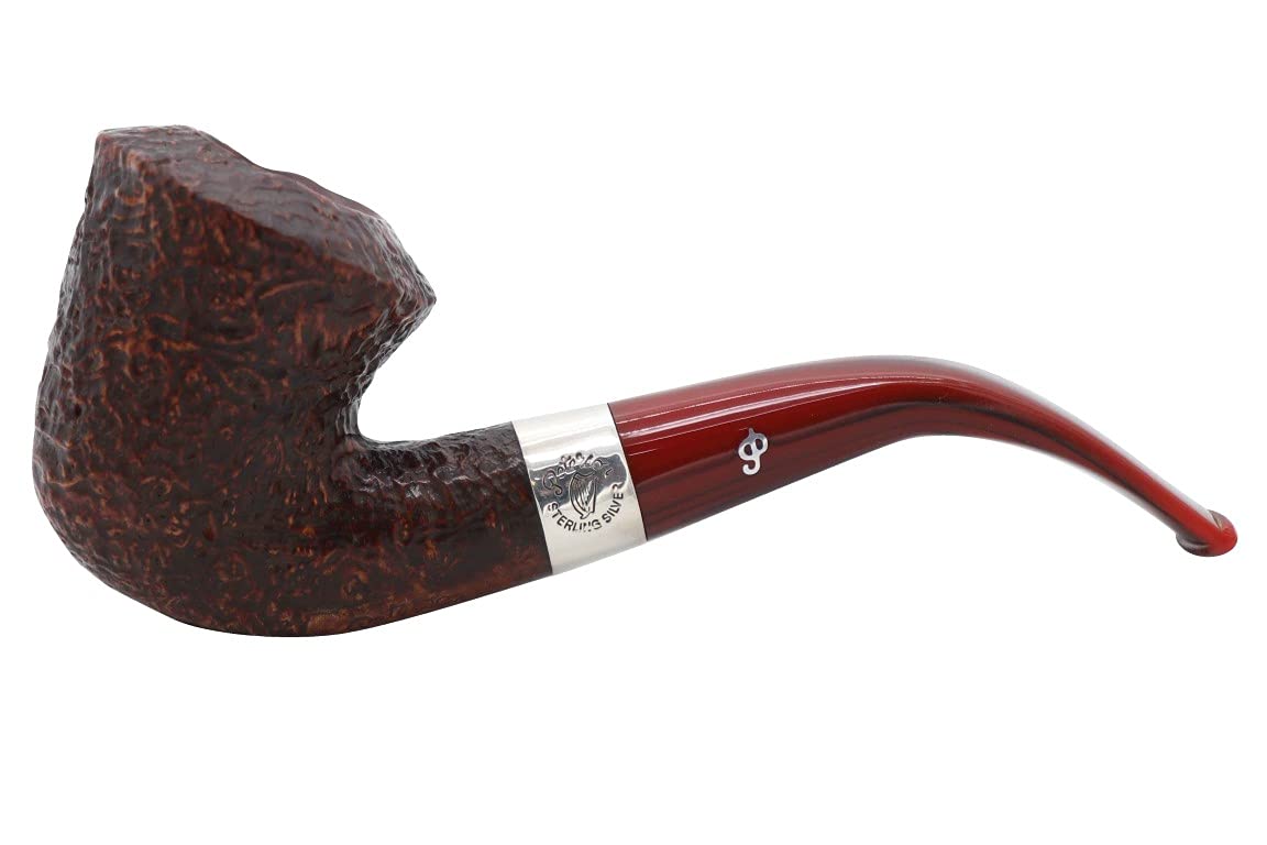 Peterson Irish Harp Sandblasted B10 Fishtail Tobacco Pipe - Premium Smoking Pipe for Relaxation & Social Gatherings