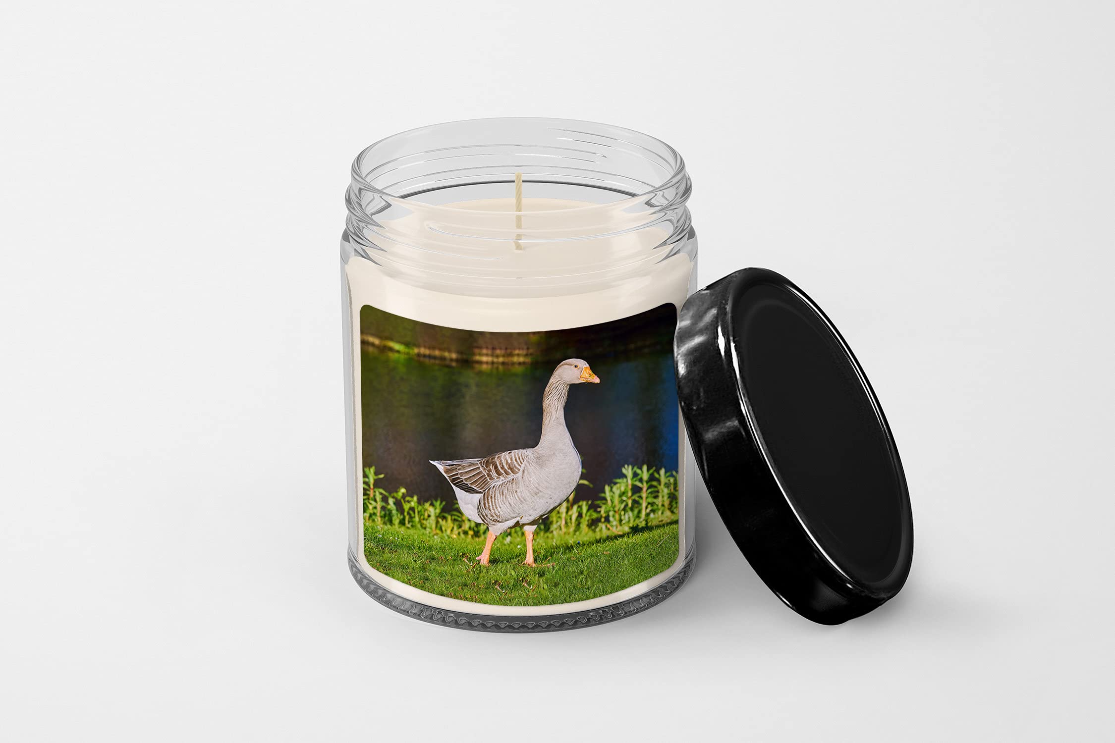 Grey Goose on The Grass Soy Wax Candle - 9oz Hand-Poured Vanilla Scented Jar Candle for Home Decor, Relaxation & Aromatherapy