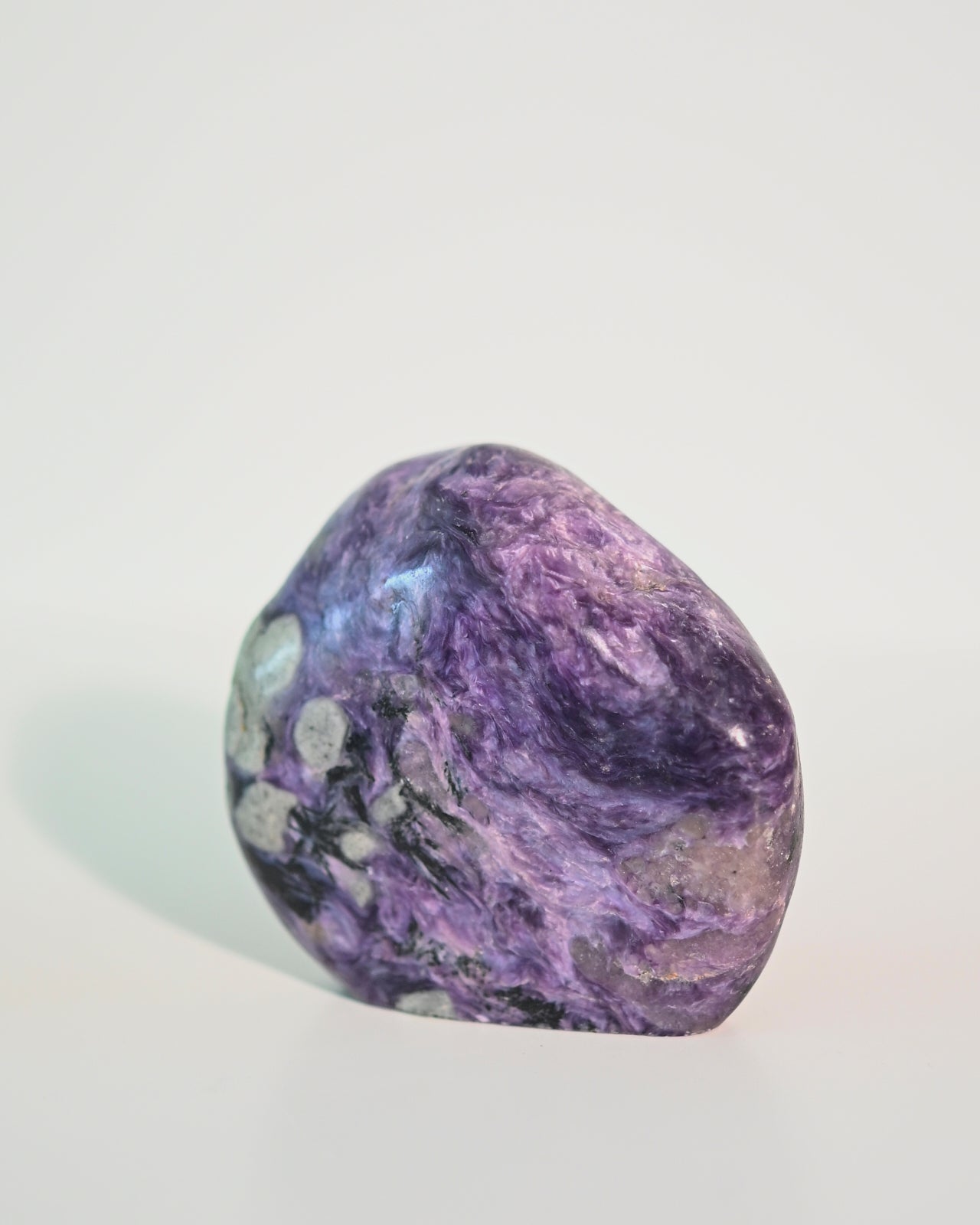 Natural Charoite Freeform Stone - 3 Inches - Healing Crystal for Meditation, Reiki & Home Decor | Unique Spiritual Gift