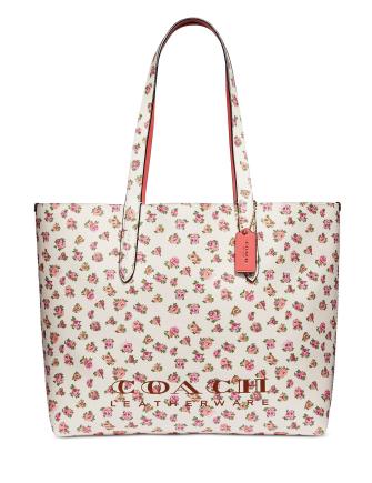 Coach Floral Highline Tote Bag for Women - Stylish Designer Handbag with Floral Print, Spacious & Durable - Perfect for Work, Travel & Everyday Use